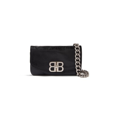 BALENCIAGA SMALL BB SOFT IN BLACK 7485982AAIB1000 (26*25*3cm)